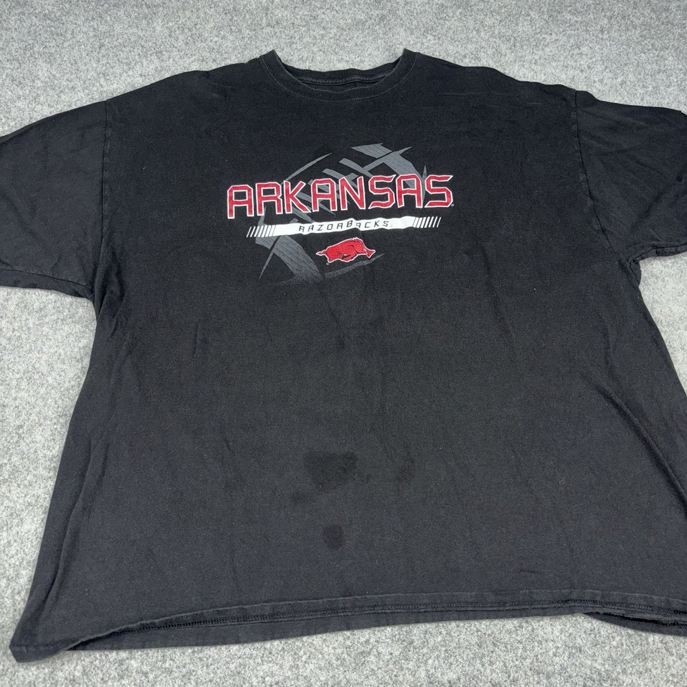 Arkansas Razorbacks Shirt Mens 3xl Black Short Sleeve Big And Tall NCAA Sports